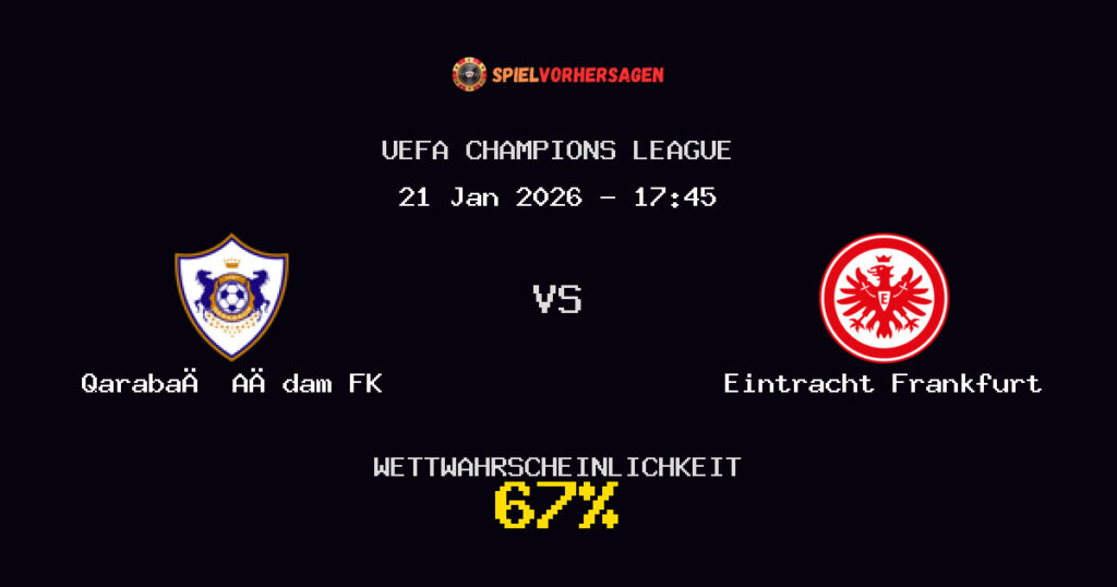 Qarabağ Ağdam FK vs Eintracht Frankfurt Spielvorhersage - UEFA Champions League - Wett-Tipps