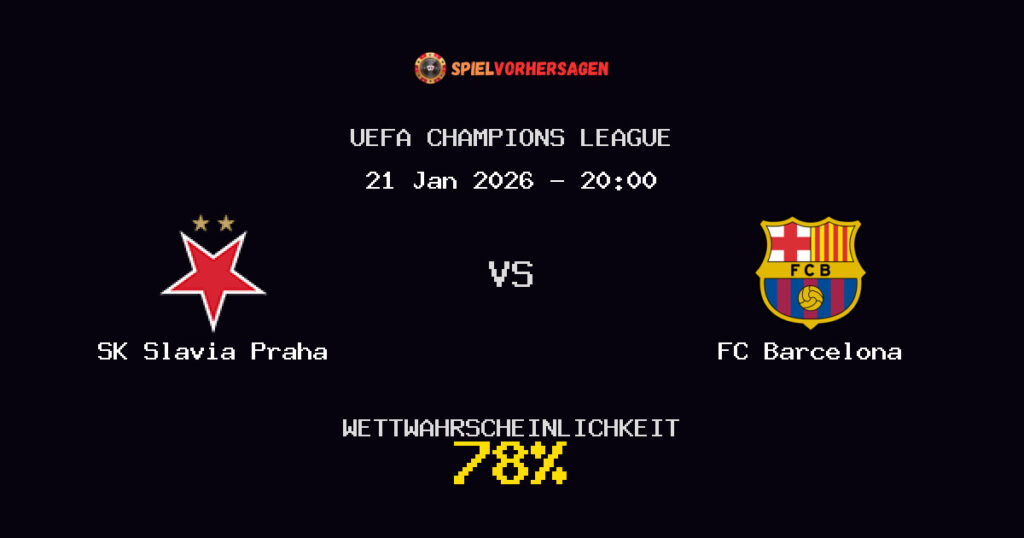 SK Slavia Praha vs FC Barcelona Spielvorhersage - UEFA Champions League - Wett-Tipps