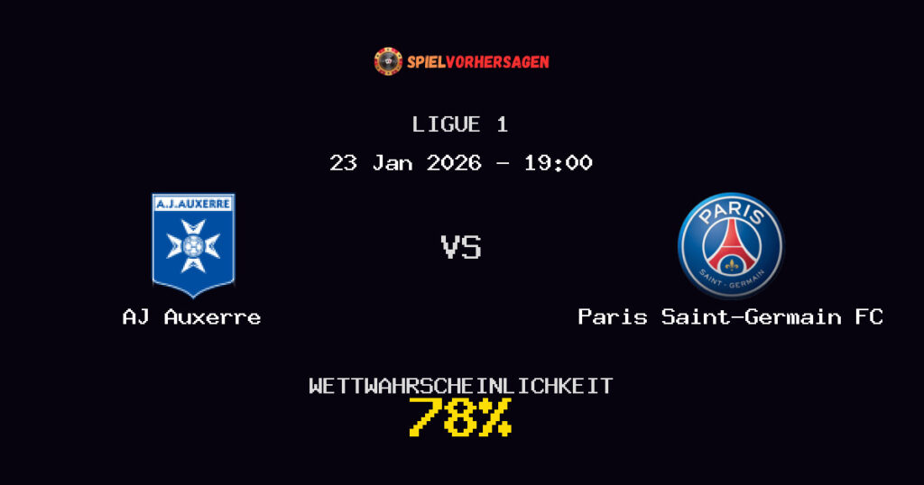 AJ Auxerre vs Paris Saint-Germain FC Spielvorhersage - Ligue 1 - Wett-Tipps
