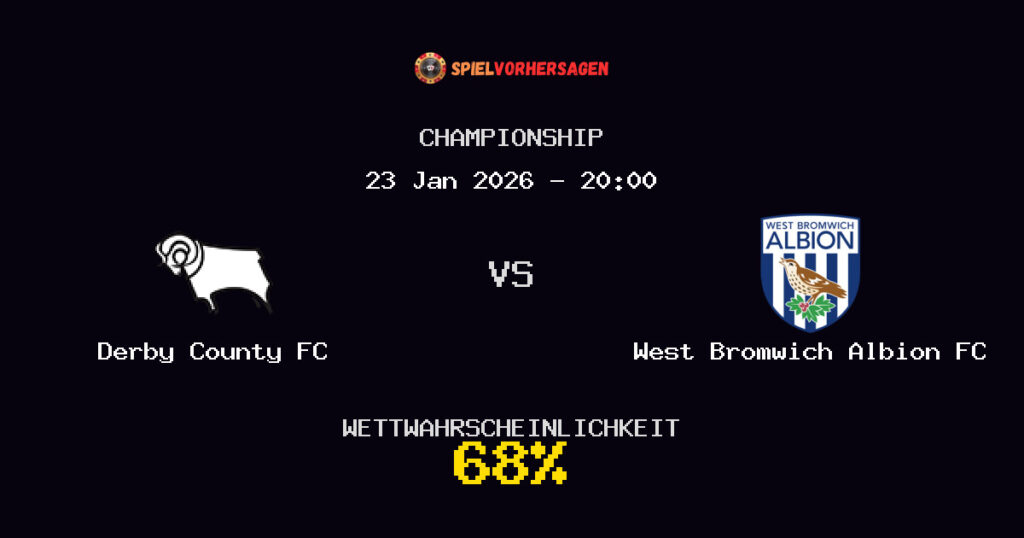 Derby County FC vs West Bromwich Albion FC Spielvorhersage - Championship - Wett-Tipps