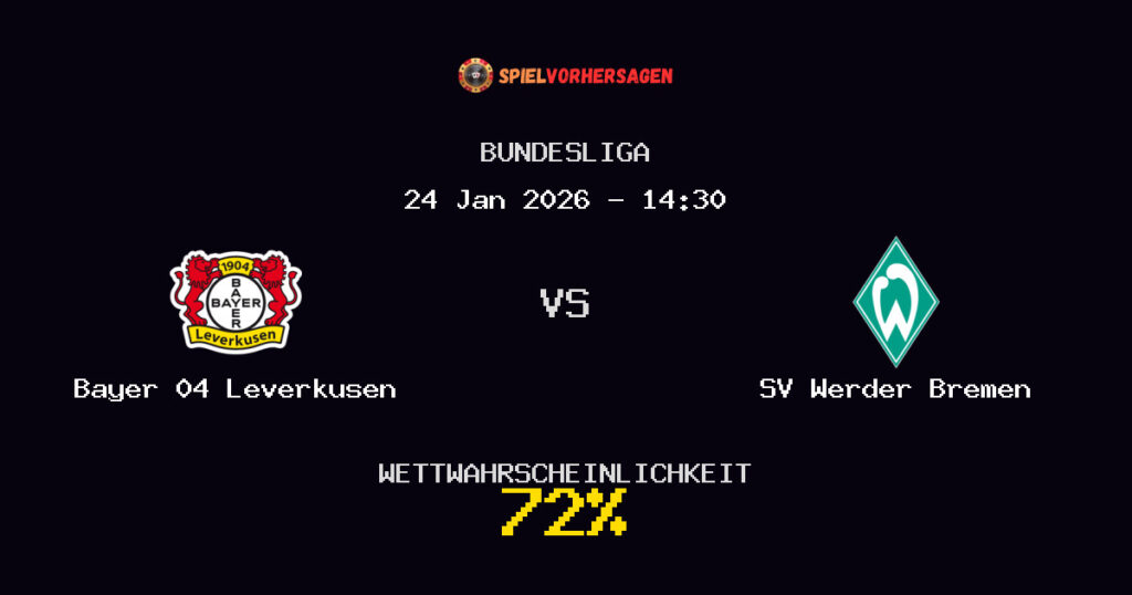 Bayer 04 Leverkusen vs SV Werder Bremen Spielvorhersage - Bundesliga - Wett-Tipps