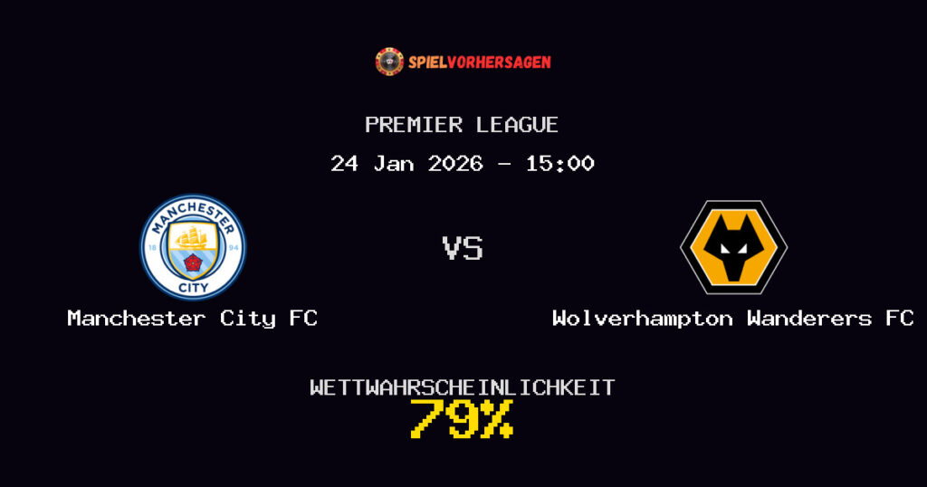 Manchester City FC vs Wolverhampton Wanderers FC Spielvorhersage - Premier League - Wett-Tipps