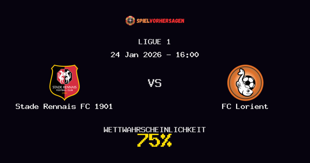Stade Rennais FC 1901 vs FC Lorient Spielvorhersage - Ligue 1 - Wett-Tipps