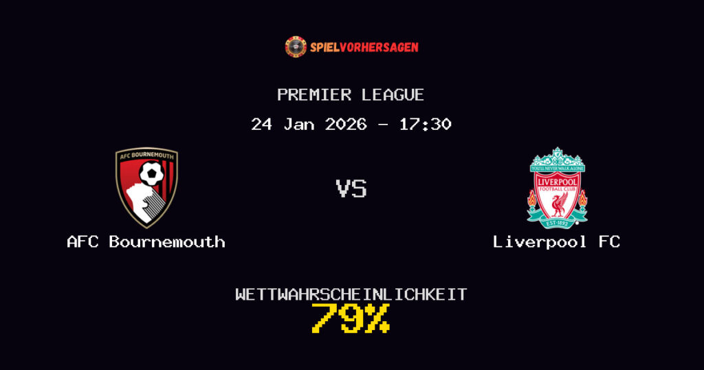 AFC Bournemouth vs Liverpool FC Spielvorhersage - Premier League - Wett-Tipps