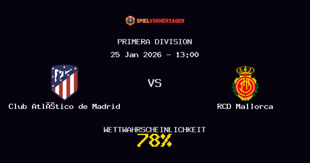Club Atlético de Madrid vs RCD Mallorca Spielvorhersage - Primera Division - Wett-Tipps