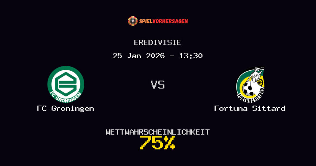 FC Groningen vs Fortuna Sittard Spielvorhersage - Eredivisie - Wett-Tipps