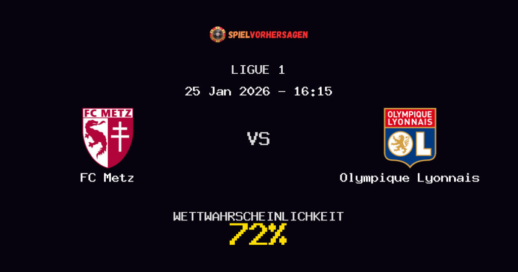 FC Metz vs Olympique Lyonnais Spielvorhersage - Ligue 1 - Wett-Tipps