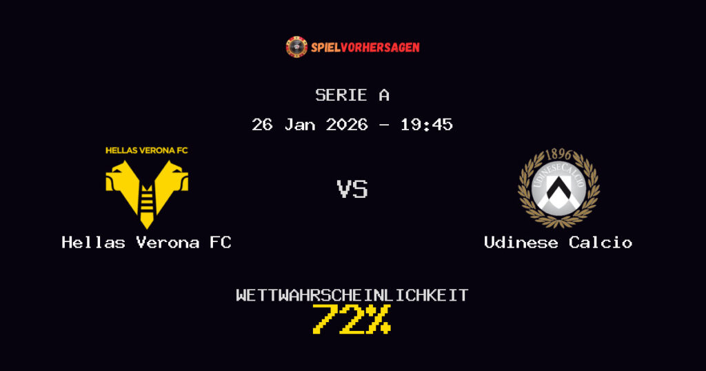 Hellas Verona FC vs Udinese Calcio Spielvorhersage - Serie A - Wett-Tipps