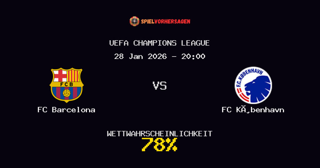 FC Barcelona vs FC København Spielvorhersage - UEFA Champions League - Wett-Tipps