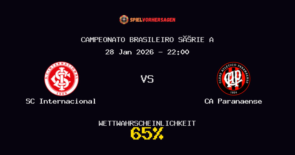 SC Internacional vs CA Paranaense Spielvorhersage - Campeonato Brasileiro Série A - Wett-Tipps
