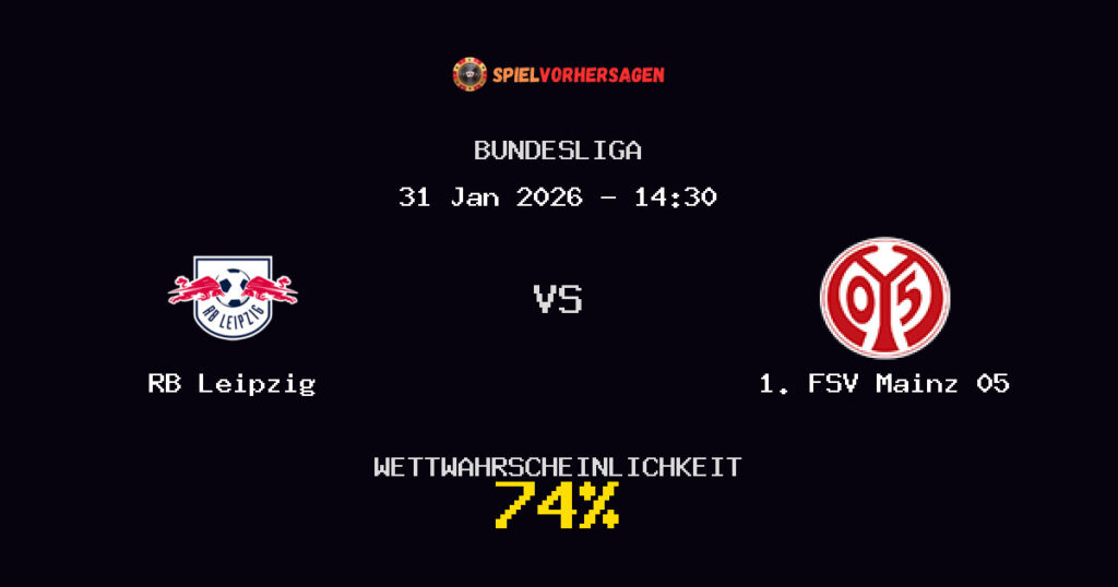 RB Leipzig vs 1. FSV Mainz 05 Spielvorhersage - Bundesliga - Wett-Tipps