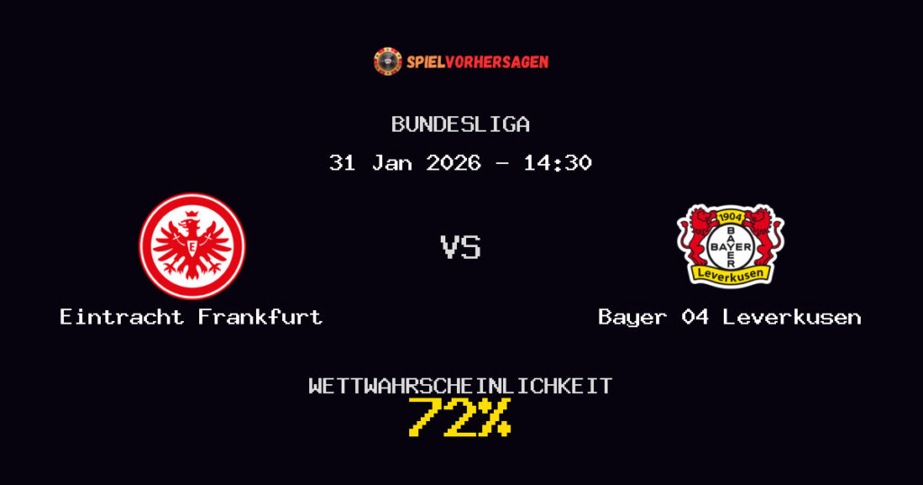Eintracht Frankfurt vs Bayer 04 Leverkusen Spielvorhersage - Bundesliga - Wett-Tipps