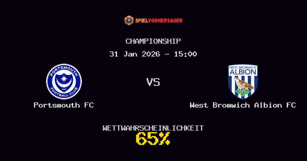 Portsmouth FC vs West Bromwich Albion FC Spielvorhersage - Championship - Wett-Tipps