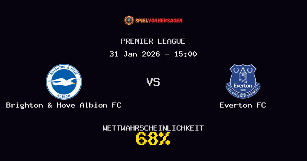 Brighton & Hove Albion FC vs Everton FC Spielvorhersage - Premier League - Wett-Tipps