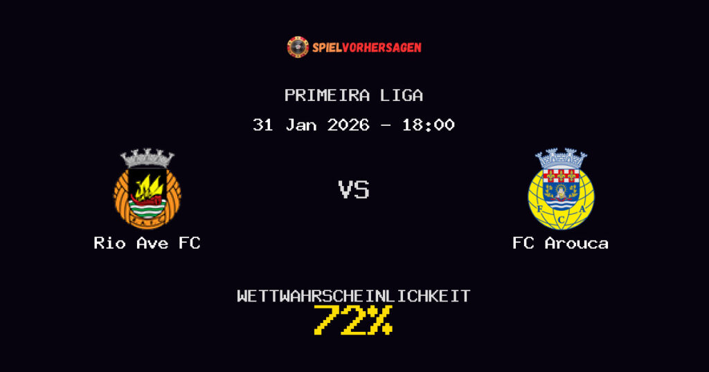 Rio Ave FC vs FC Arouca Spielvorhersage - Primeira Liga - Wett-Tipps