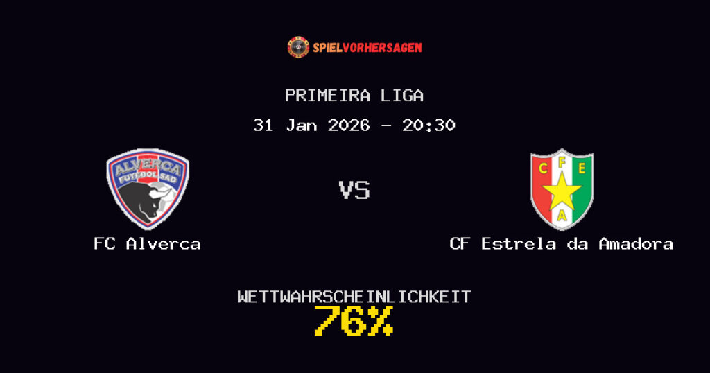 FC Alverca vs CF Estrela da Amadora Spielvorhersage - Primeira Liga - Wett-Tipps