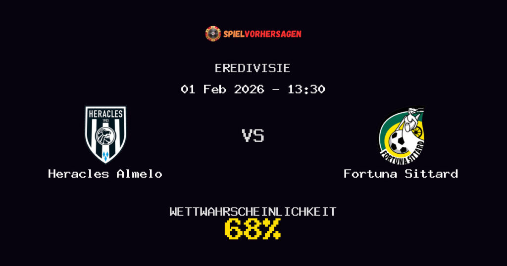Heracles Almelo vs Fortuna Sittard Spielvorhersage - Eredivisie - Wett-Tipps