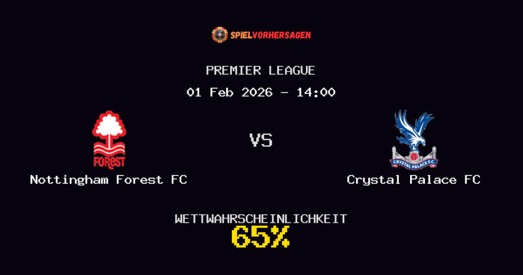 Nottingham Forest FC vs Crystal Palace FC Spielvorhersage - Premier League - Wett-Tipps