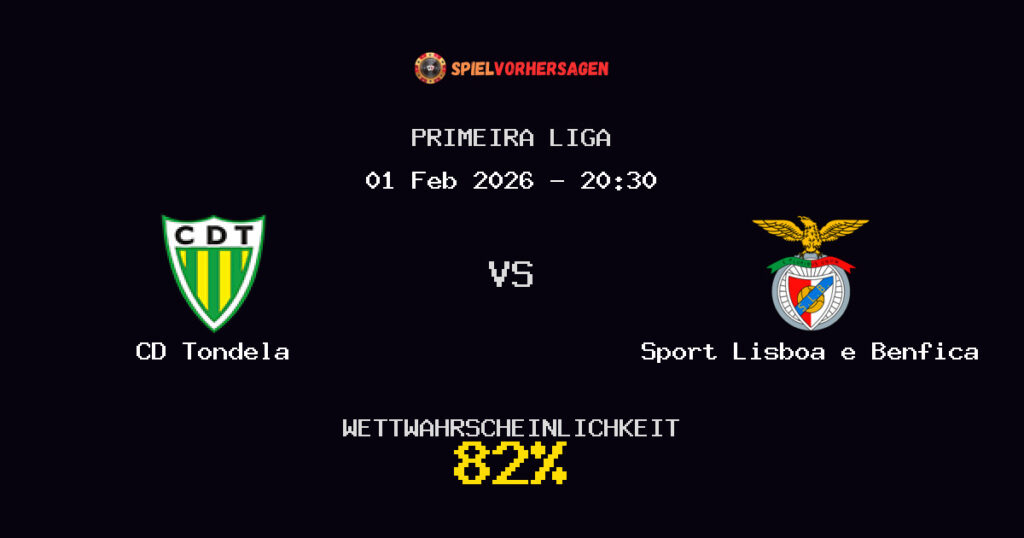 CD Tondela vs Sport Lisboa e Benfica Spielvorhersage - Primeira Liga - Wett-Tipps