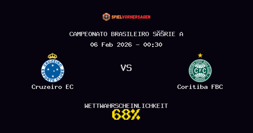 Cruzeiro EC vs Coritiba FBC Spielvorhersage - Campeonato Brasileiro Série A - Wett-Tipps