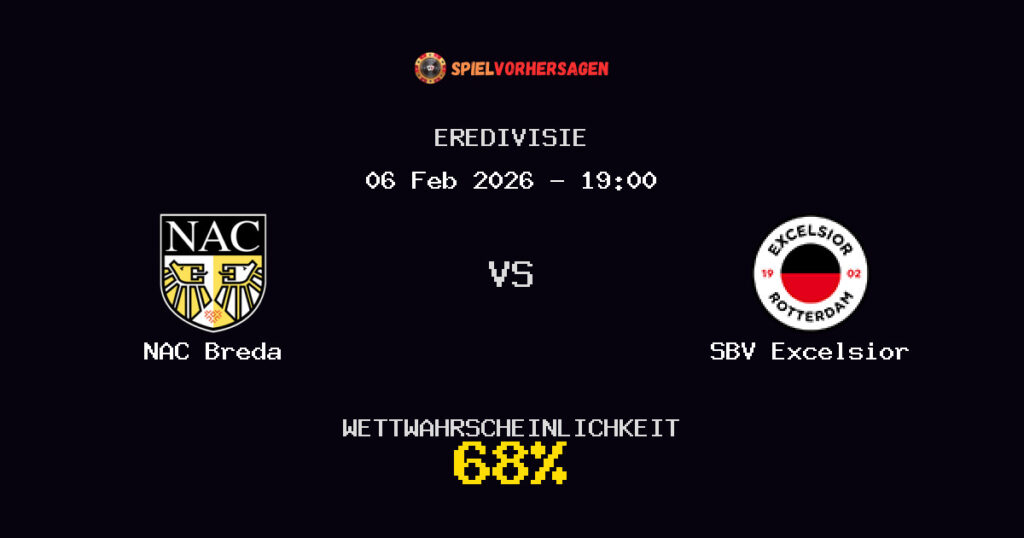 NAC Breda vs SBV Excelsior Spielvorhersage - Eredivisie - Wett-Tipps