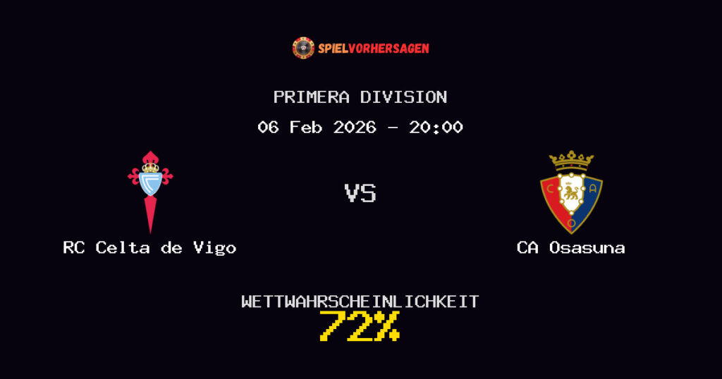 RC Celta de Vigo vs CA Osasuna Spielvorhersage - Primera Division - Wett-Tipps