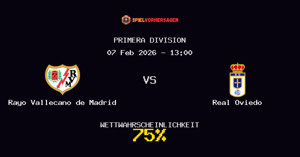 Rayo Vallecano de Madrid vs Real Oviedo Spielvorhersage - Primera Division - Wett-Tipps