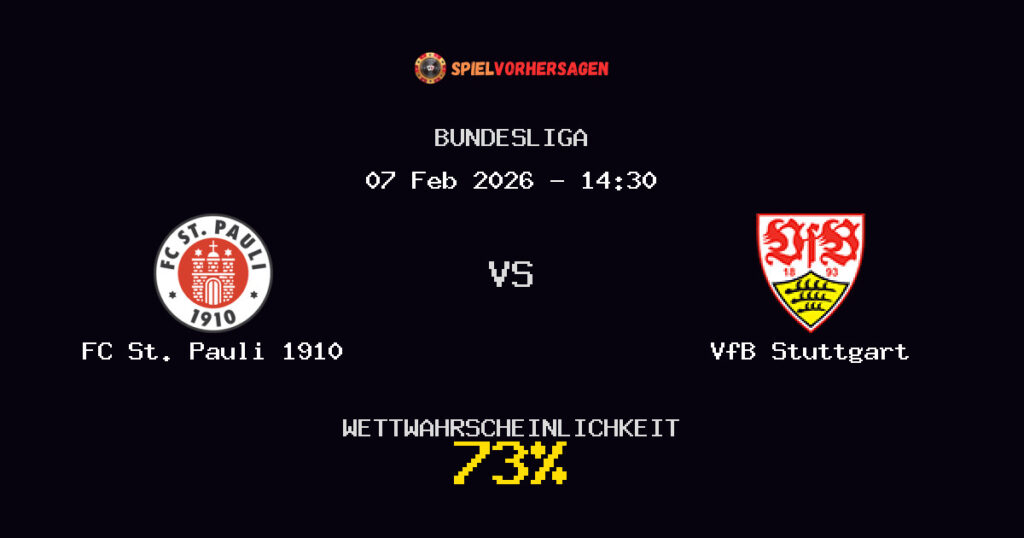 FC St. Pauli 1910 vs VfB Stuttgart Spielvorhersage - Bundesliga - Wett-Tipps