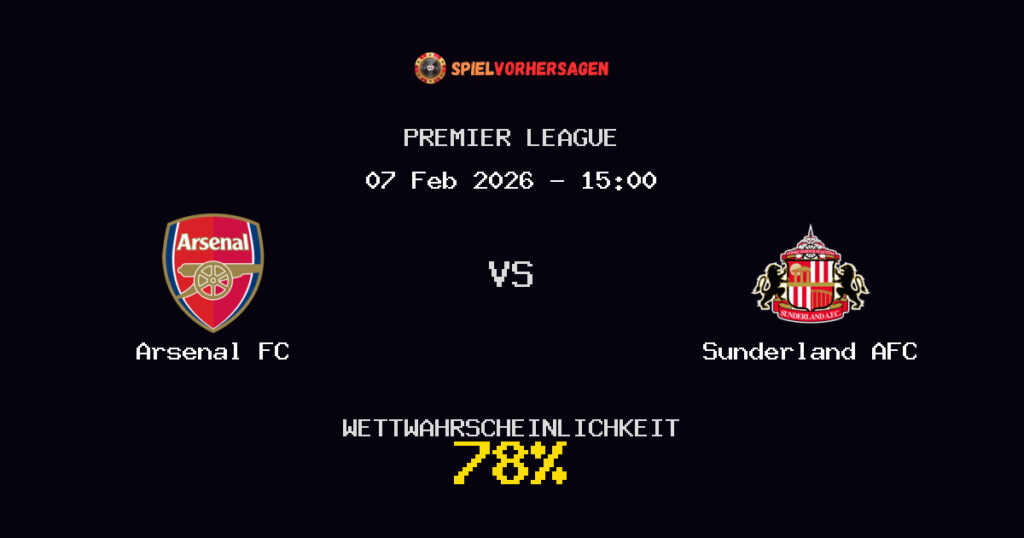 Arsenal FC vs Sunderland AFC Spielvorhersage - Premier League - Wett-Tipps