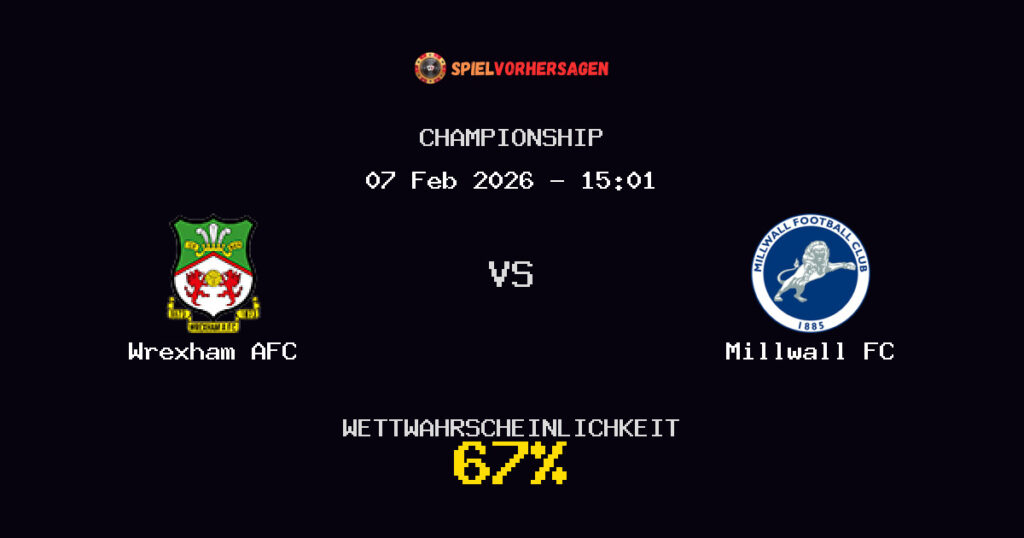 Wrexham AFC vs Millwall FC Spielvorhersage - Championship - Wett-Tipps