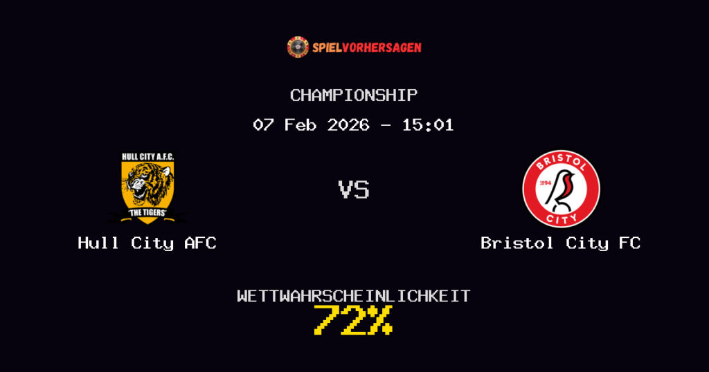 Hull City AFC vs Bristol City FC Spielvorhersage - Championship - Wett-Tipps