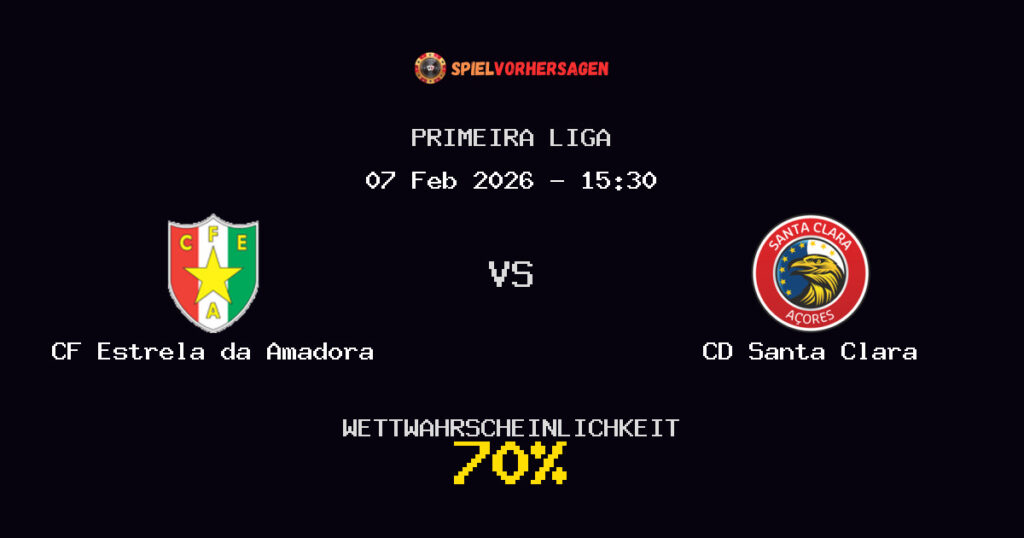 CF Estrela da Amadora vs CD Santa Clara Spielvorhersage - Primeira Liga - Wett-Tipps
