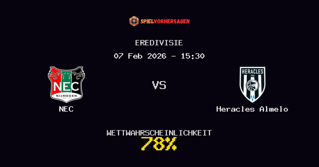 NEC vs Heracles Almelo Spielvorhersage - Eredivisie - Wett-Tipps