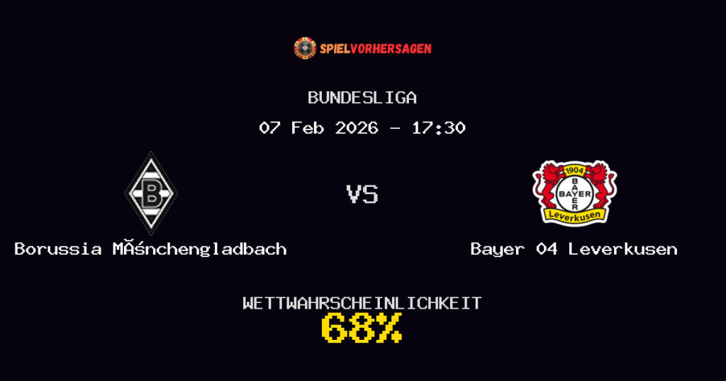 Borussia Mönchengladbach vs Bayer 04 Leverkusen Spielvorhersage - Bundesliga - Wett-Tipps