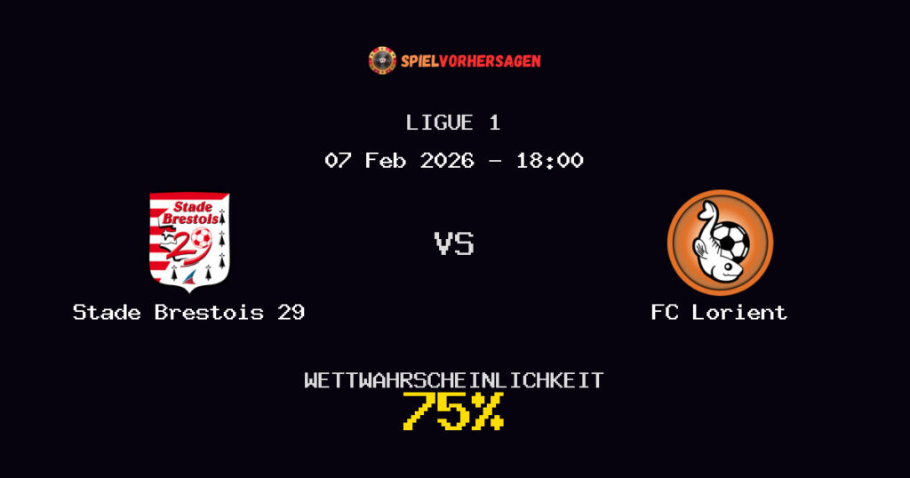Stade Brestois 29 vs FC Lorient Spielvorhersage - Ligue 1 - Wett-Tipps