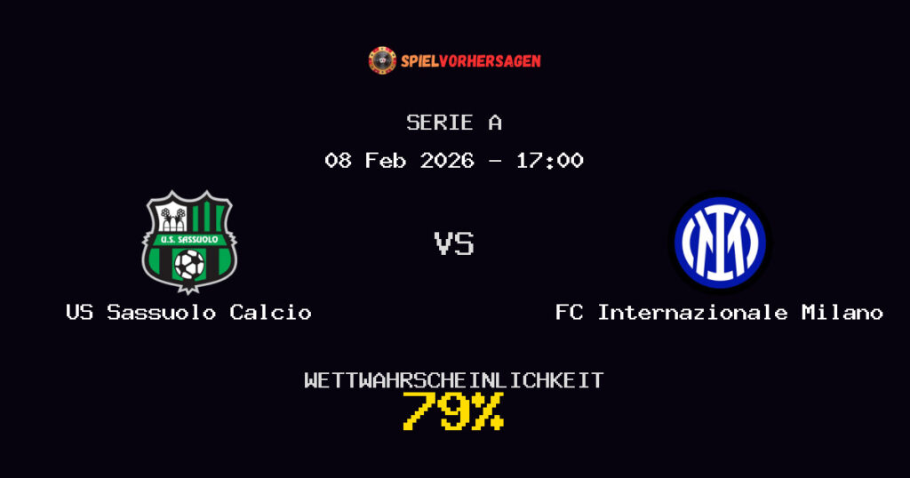 US Sassuolo Calcio vs FC Internazionale Milano Spielvorhersage - Serie A - Wett-Tipps