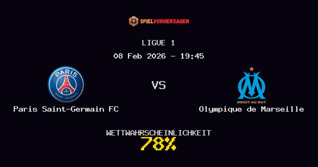 Paris Saint-Germain FC vs Olympique de Marseille Spielvorhersage - Ligue 1 - Wett-Tipps