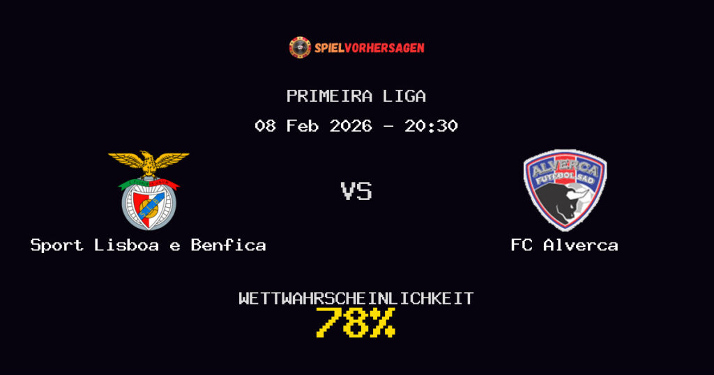Sport Lisboa e Benfica vs FC Alverca Spielvorhersage - Primeira Liga - Wett-Tipps