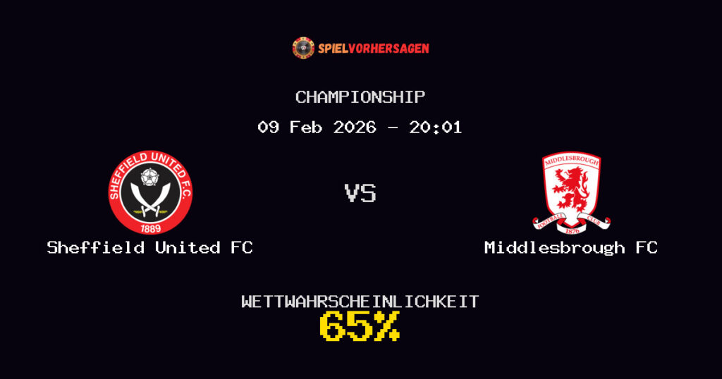 Sheffield United FC vs Middlesbrough FC Spielvorhersage - Championship - Wett-Tipps