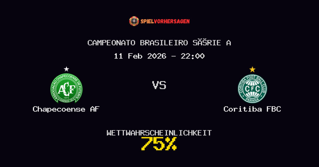 Chapecoense AF vs Coritiba FBC Spielvorhersage - Campeonato Brasileiro Série A - Wett-Tipps