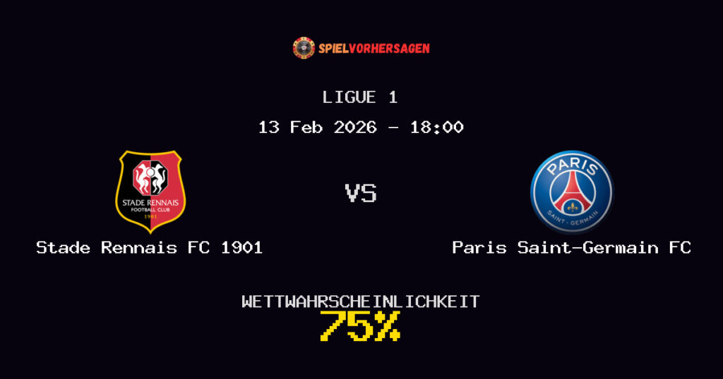 Stade Rennais FC 1901 vs Paris Saint-Germain FC Spielvorhersage - Ligue 1 - Wett-Tipps