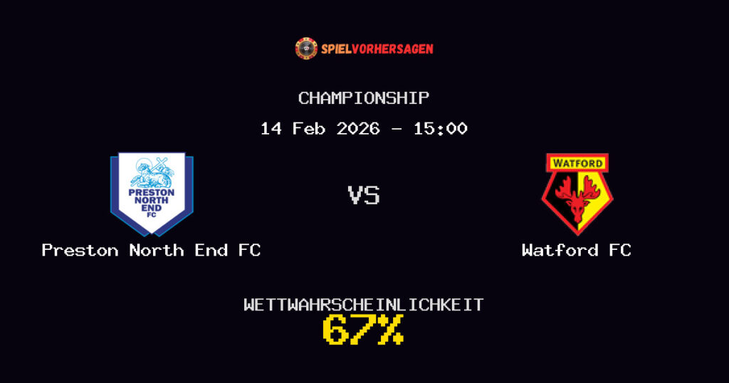 Preston North End FC vs Watford FC Spielvorhersage - Championship - Wett-Tipps