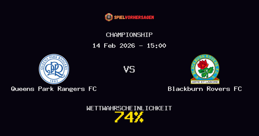Queens Park Rangers FC vs Blackburn Rovers FC Spielvorhersage - Championship - Wett-Tipps