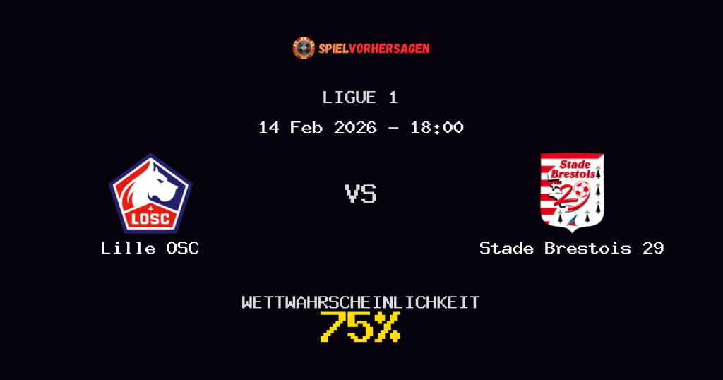 Lille OSC vs Stade Brestois 29 Spielvorhersage - Ligue 1 - Wett-Tipps