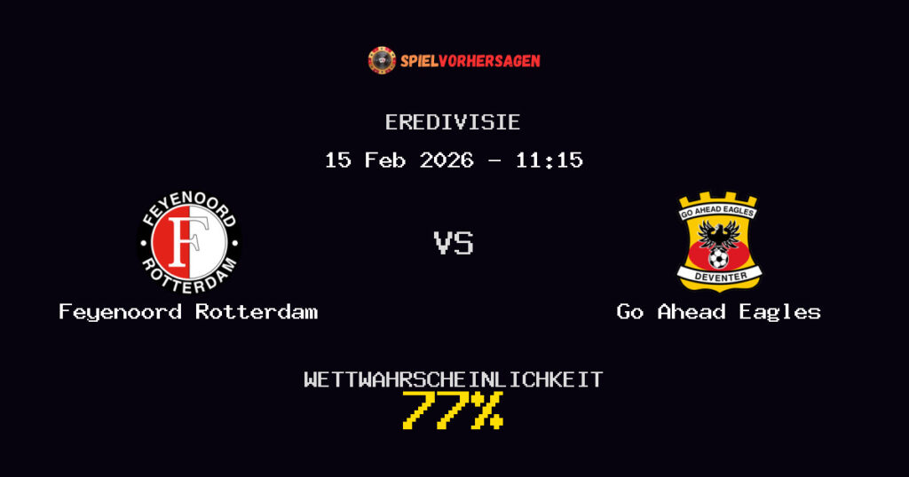 Feyenoord Rotterdam vs Go Ahead Eagles Spielvorhersage - Eredivisie - Wett-Tipps