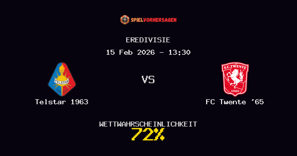 Telstar 1963 vs FC Twente '65 Spielvorhersage - Eredivisie - Wett-Tipps