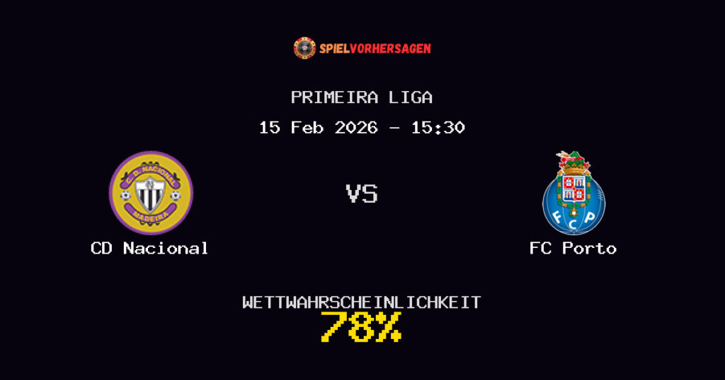 CD Nacional vs FC Porto Spielvorhersage - Primeira Liga - Wett-Tipps