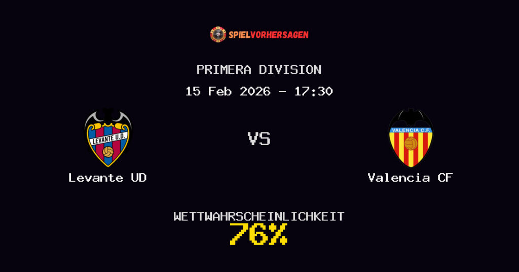 Levante UD vs Valencia CF Spielvorhersage - Primera Division - Wett-Tipps