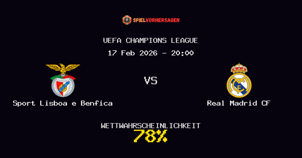 Sport Lisboa e Benfica vs Real Madrid CF Spielvorhersage - UEFA Champions League - Wett-Tipps