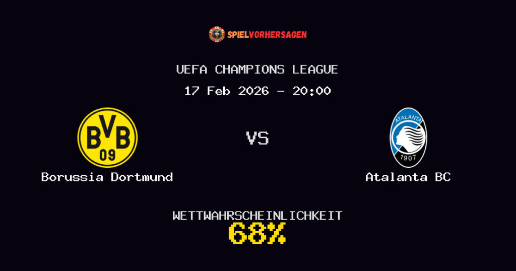 Borussia Dortmund vs Atalanta BC Spielvorhersage - UEFA Champions League - Wett-Tipps